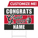 A 24" x 18" Mountain Ridge High School Custom Grad Yard Sign.
