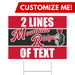 A 24" x 18" Mountain Ridge High School Custom Yard Sign.