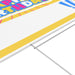 Happy Birthday Yellow Shine Yard Sign 24" x 18" | 1 ct - Zurchers