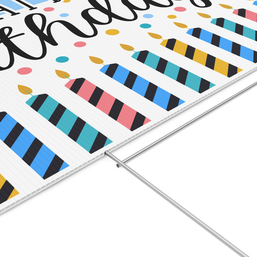 Happy Birthday Dots Yard Sign 24" x 18" | 1 ct - Zurchers