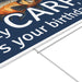 Holy CARP It's Your Birthday Yard Sign 24" x 18" | 1 ct - Zurchers