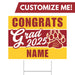 A 24" x 18"Mountain View UT High School Custom Grad Yard Sign.