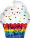 Happy Birthday Satin Cupcake Mylar Balloon 18" | 1ct - Zurchers
