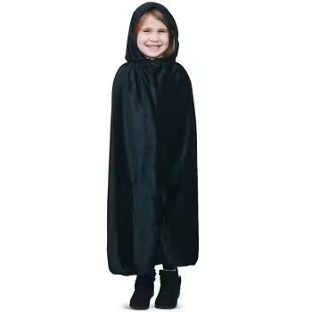 Children's Black Velvet Cape Costume Standard | 1ct - Zurchers