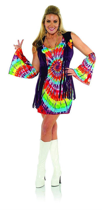 60s Tie Dye Dress Costume Large | 1ct - Zurchers