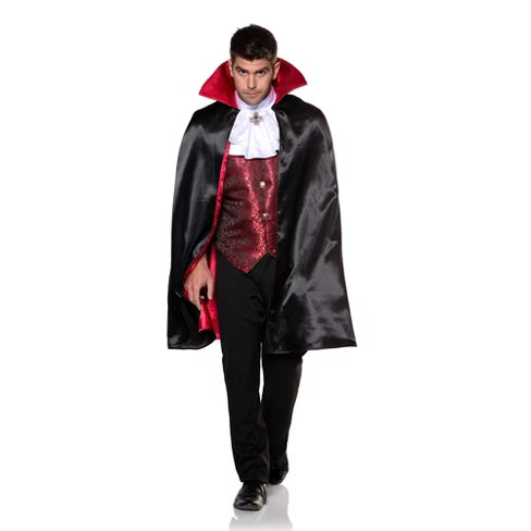 Gothic-style vampire vest costume accessory for Halloween or cosplay.