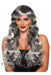 Silver/Black Long Curly Wig | 1ct - Zurchers