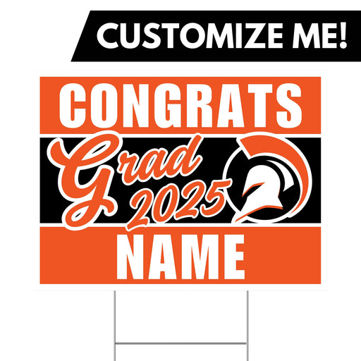 A 24" x 18"  Murray High School Custom Grad Yard Sign.