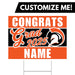A 24" x 18"  Murray High School Custom Grad Yard Sign.