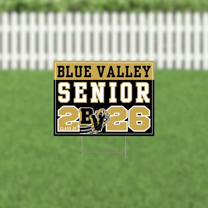 Blue Valley KS  2026 Senior Yard Sign | 1ct