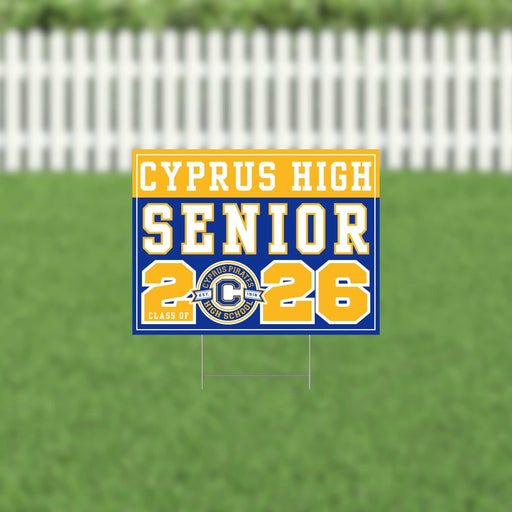 Cyprus UT 2026 Senior Yard Sign | 1ct - Zurchers
