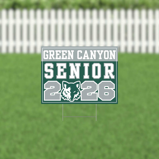 Green Canyon UT 2026 Senior Yard Sign | 1ct - Zurchers