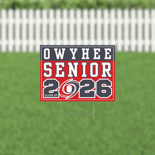 Owyhee ID 2026 Senior Yard Sign | 1ct - Zurchers