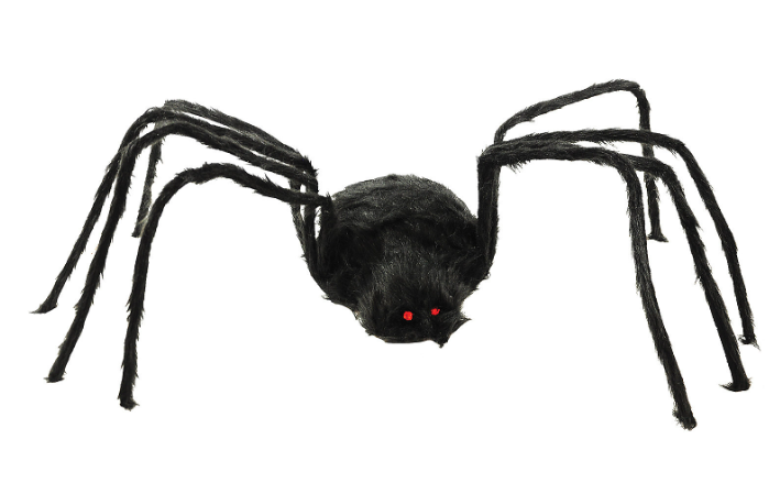 80" Black Furry Spider Decoration | 1ct