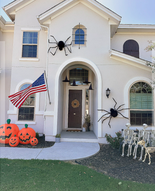 80" Black Furry Spider Decoration | 1ct