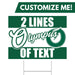 A 24" x 18" Olympus High School Custom Yard Sign.