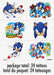 Sonic The Hedgehog Tattoos | 24 ct - Zurchers