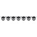 Halloween Skull Wood Garland| 1ct - Zurchers