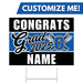 A 24" x 18" Pleasant Grove High School Custom Grad Yard Sign.