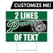 A 24" x 18" Provo High School Custom Yard Sign.