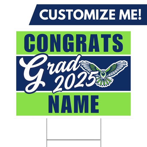 A 24" x 18" Ridgeline High School Custom Grad Yard Sign.