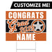 A 24" x 18" Ridgevue High School Custom Grad Yard Sign.