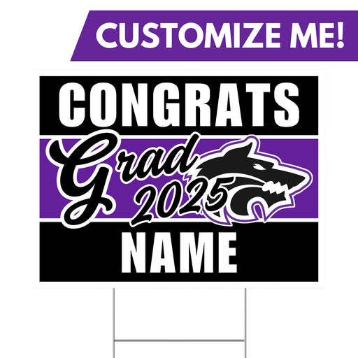 Riverton High School Custom Grad Yard Sign 24" x 18" | 1 ct - Zurchers