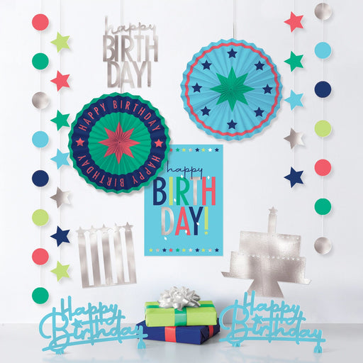 Modern Birthday Room Decorating Kit | 12 pcs - Zurchers