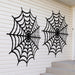 Halloween Spiderweb Outdoor Plastic Decoration 65"x65" | 2ct - Zurchers