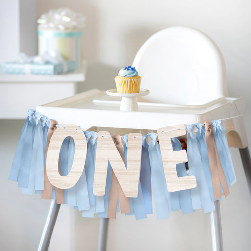 Little Mister One - derful First Birthday High Chair Banner, 39" x 8" | 1 ct - Zurchers