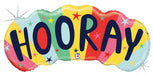 Colorful Hooray Holographic SuperShape Mylar Balloon, 36" | 1ct - Zurchers
