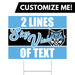 A 24" x 18" Sky View High School Custom Yard Sign.