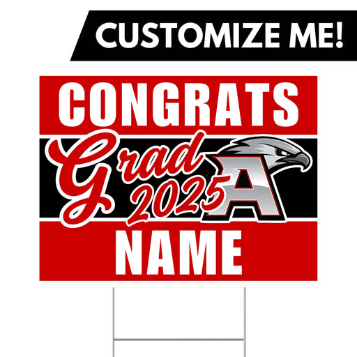 A 24" x 18" Alta High School Custom Grad Yard Sign.
