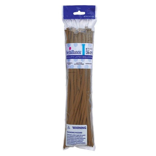 260 Sempertex Latex Balloon Pack, Coffee Brown | 50 ct - Zurchers