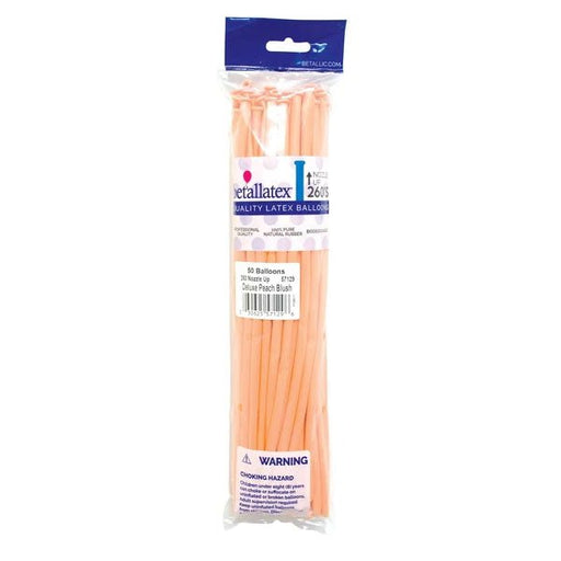 260 Sempertex Latex Balloon Pack, Peach Blush | 50 ct - Zurchers