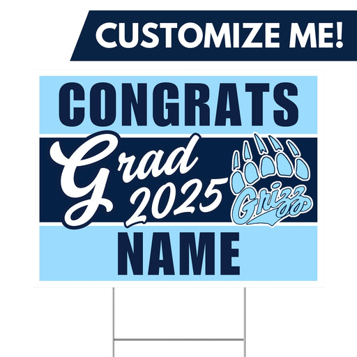 A 24" x 18" Skyline High School ID Custom Grad Yard Sign.