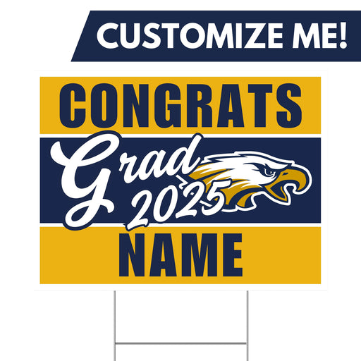 A 24" x 18" Skyline High School UT Custom Grad Yard Sign.