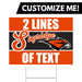 A 24" x 18" Skyridge High School Custom Yard Sign.