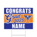 A 24" x 18" Timpview High School Custom Grad Yard Sign.