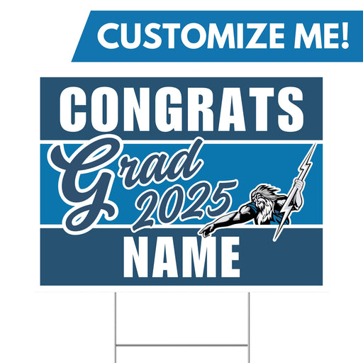 A 24" x 18" Thunder Ridge High School Custom Grad Yard Sign.