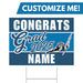 A 24" x 18" Thunder Ridge High School Custom Grad Yard Sign.