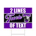 A 24" x 18" Tooele High School Custom Yard Sign.
