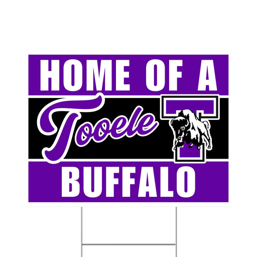 A Tooele High School Spirit Yard Sign 24" x 18".
