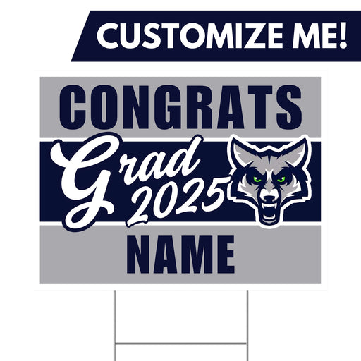 A 24" x 18" Timpanogos High School Custom Grad Yard Sign.