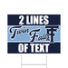 A 24" x 18"Twin Falls High School Custom Yard Sign.
