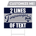 A 24" x 18" Timpanogos High School Custom Yard Sign.