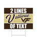 A 24" x 18" Vallivue High School Custom Yard Sign.