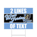 A 24" x 18" West Jordan High School Custom Yard Sign.