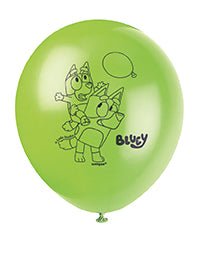 Bluey Printed Latex Balloons 12" | 8 ct - Zurchers