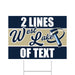 A 24" x 18" Westlake High School Custom Yard Sign.